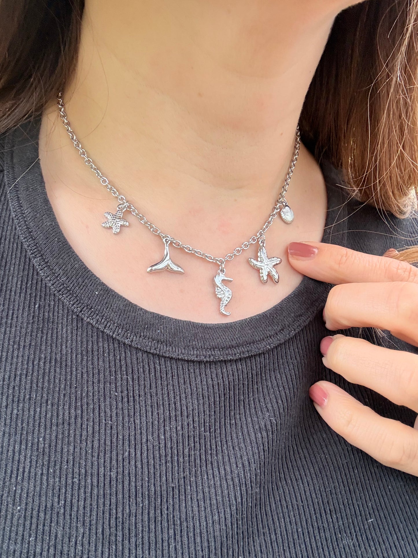 Edelstahlkette mit Meeresanhängern  "Sea Magic"
