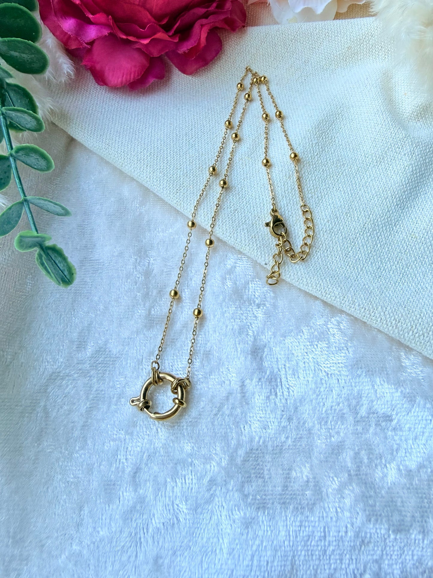 Edelstahlkette mit Wechselanhänger – Charm Kette zum Anhänger wechseln "Nova"
