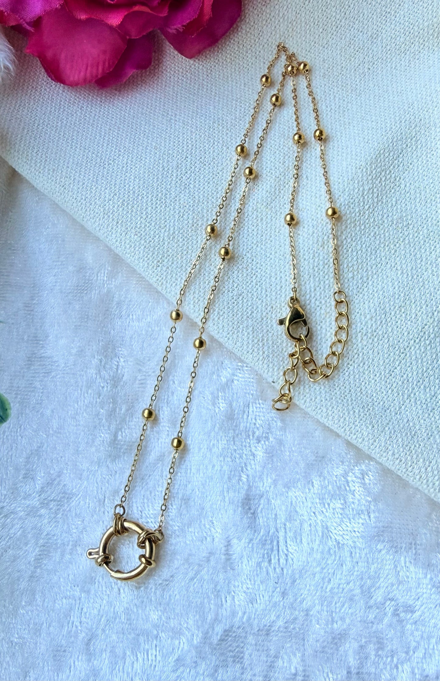 Edelstahlkette mit Wechselanhänger – Charm Kette zum Anhänger wechseln "Nova"