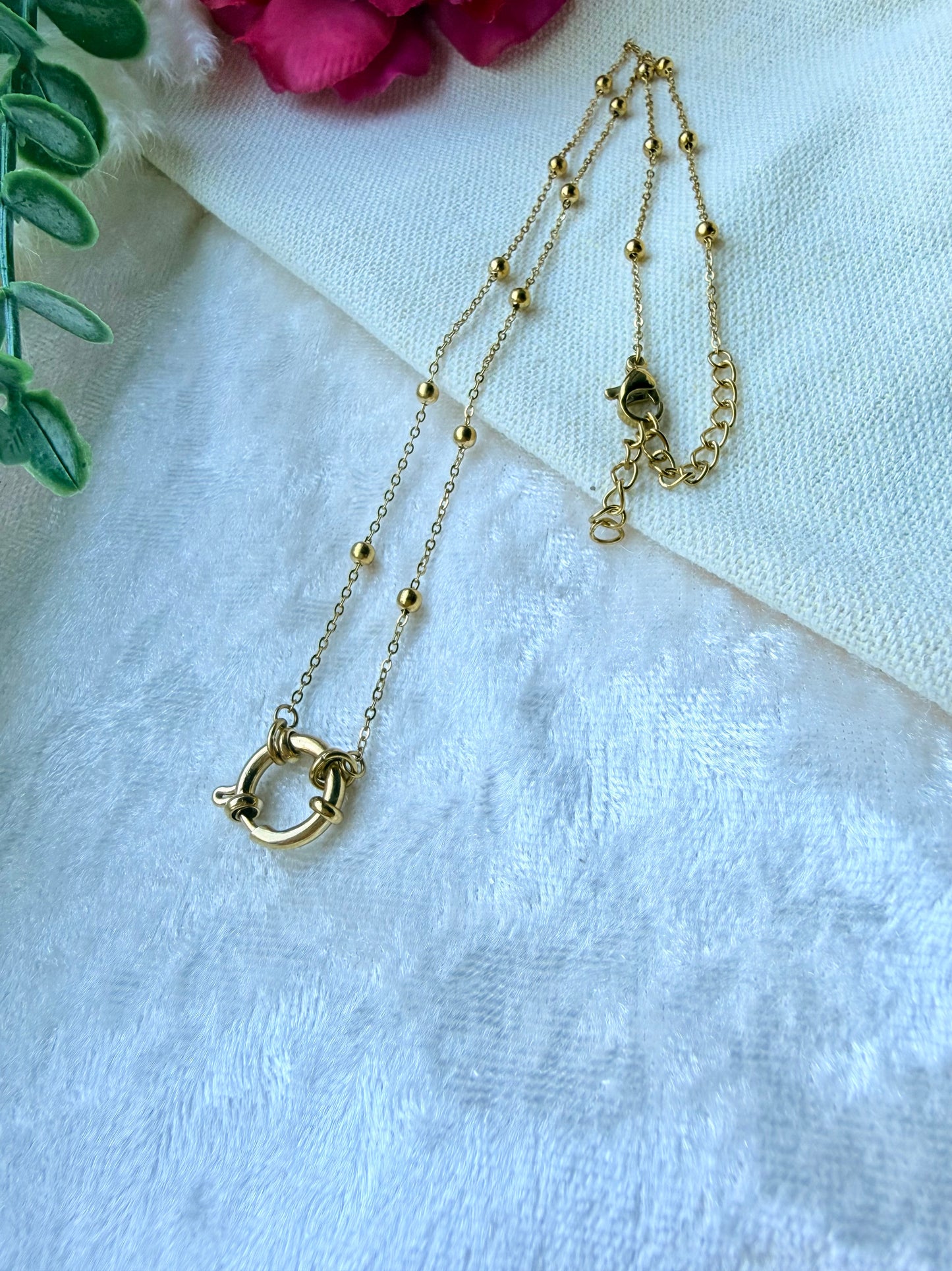 Edelstahlkette mit Wechselanhänger – Charm Kette zum Anhänger wechseln "Nova"