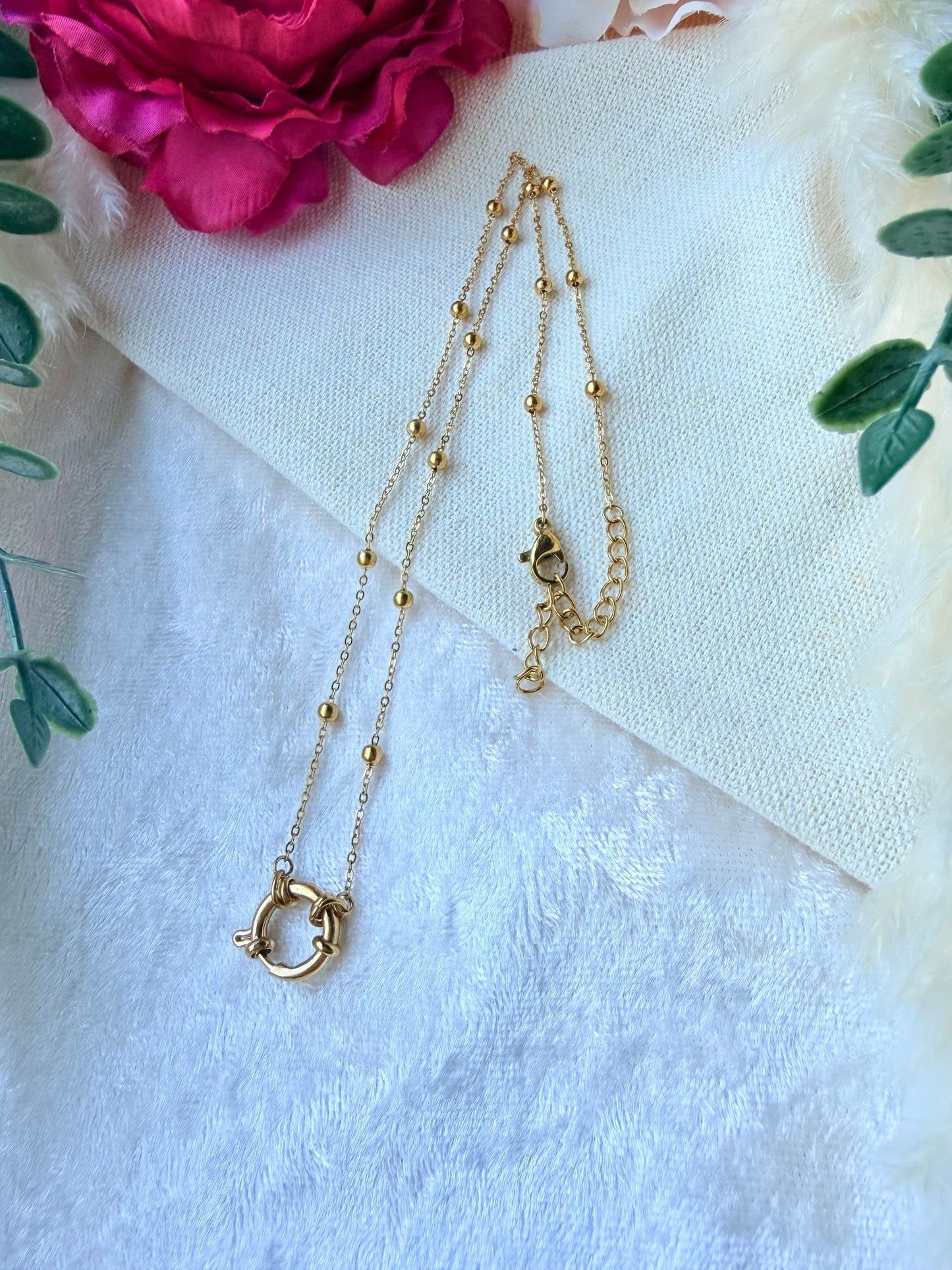 Edelstahlkette mit Wechselanhänger – Charm Kette zum Anhänger wechseln "Nova"
