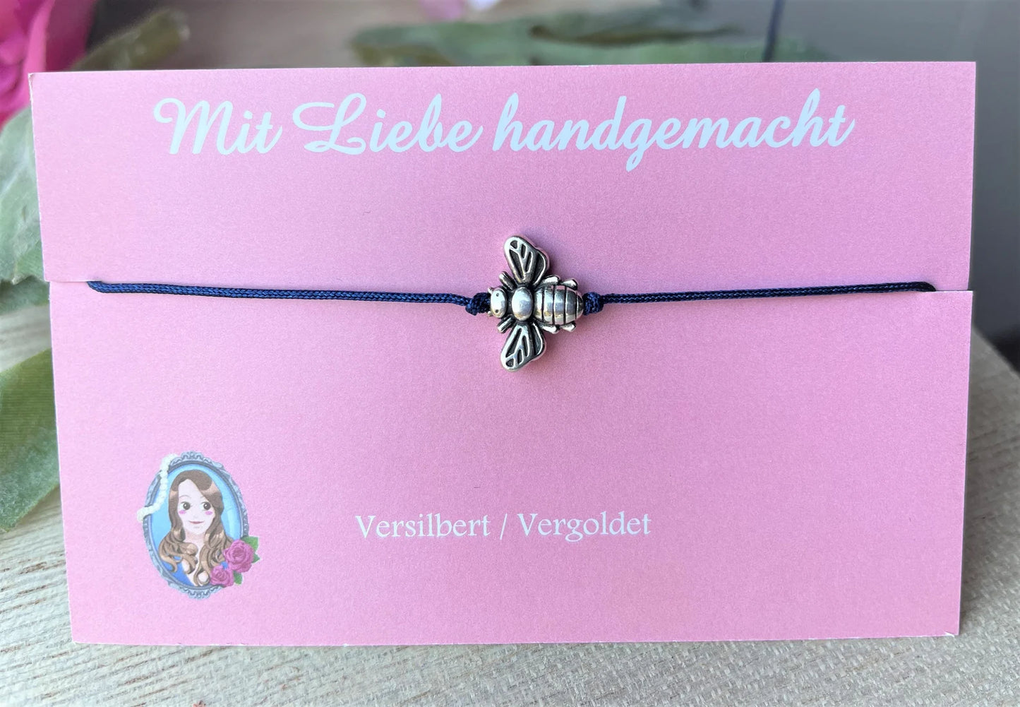 Bienen Armband Verstellbares Glücksarmband für Damen