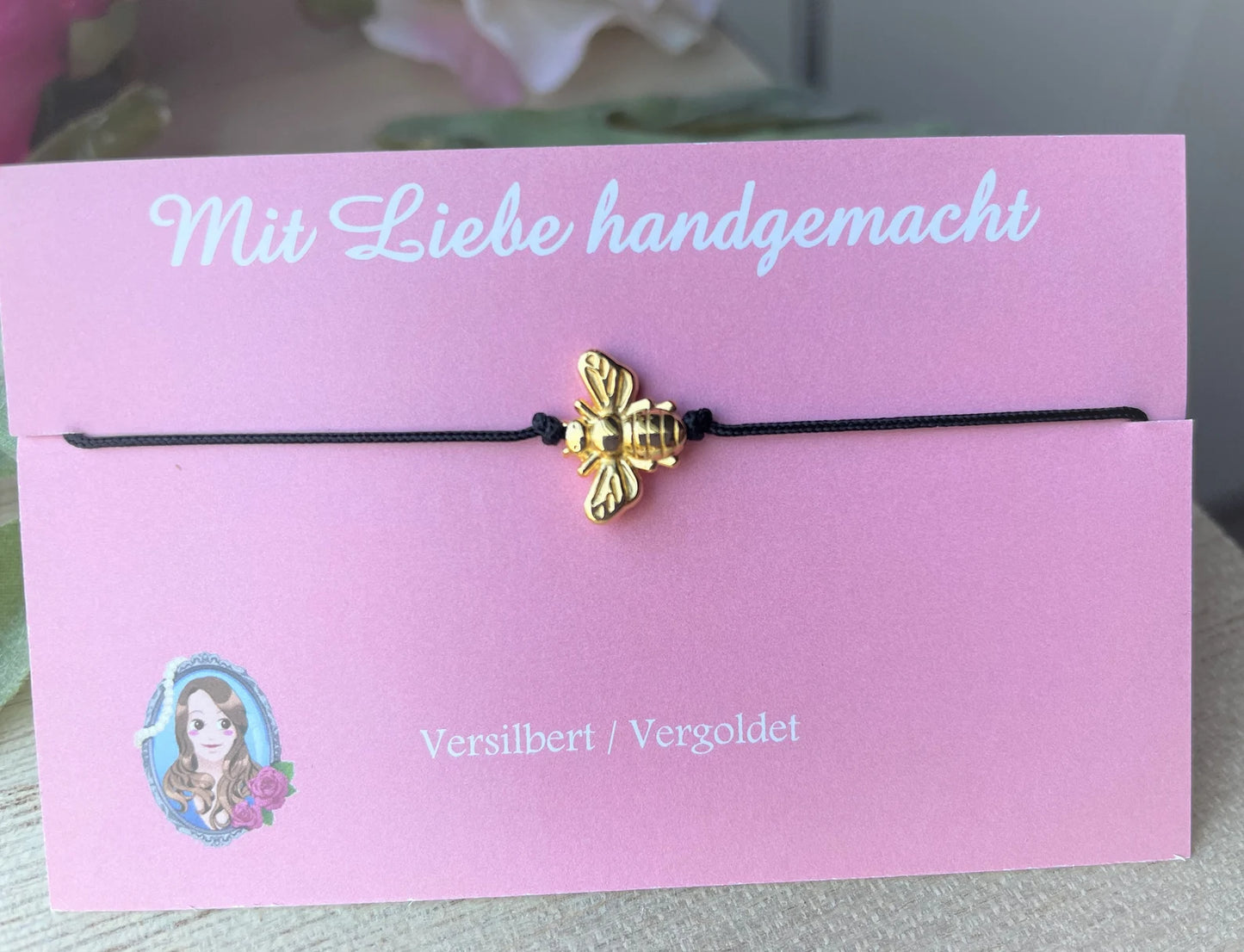 Bienen Armband Verstellbares Glücksarmband für Damen