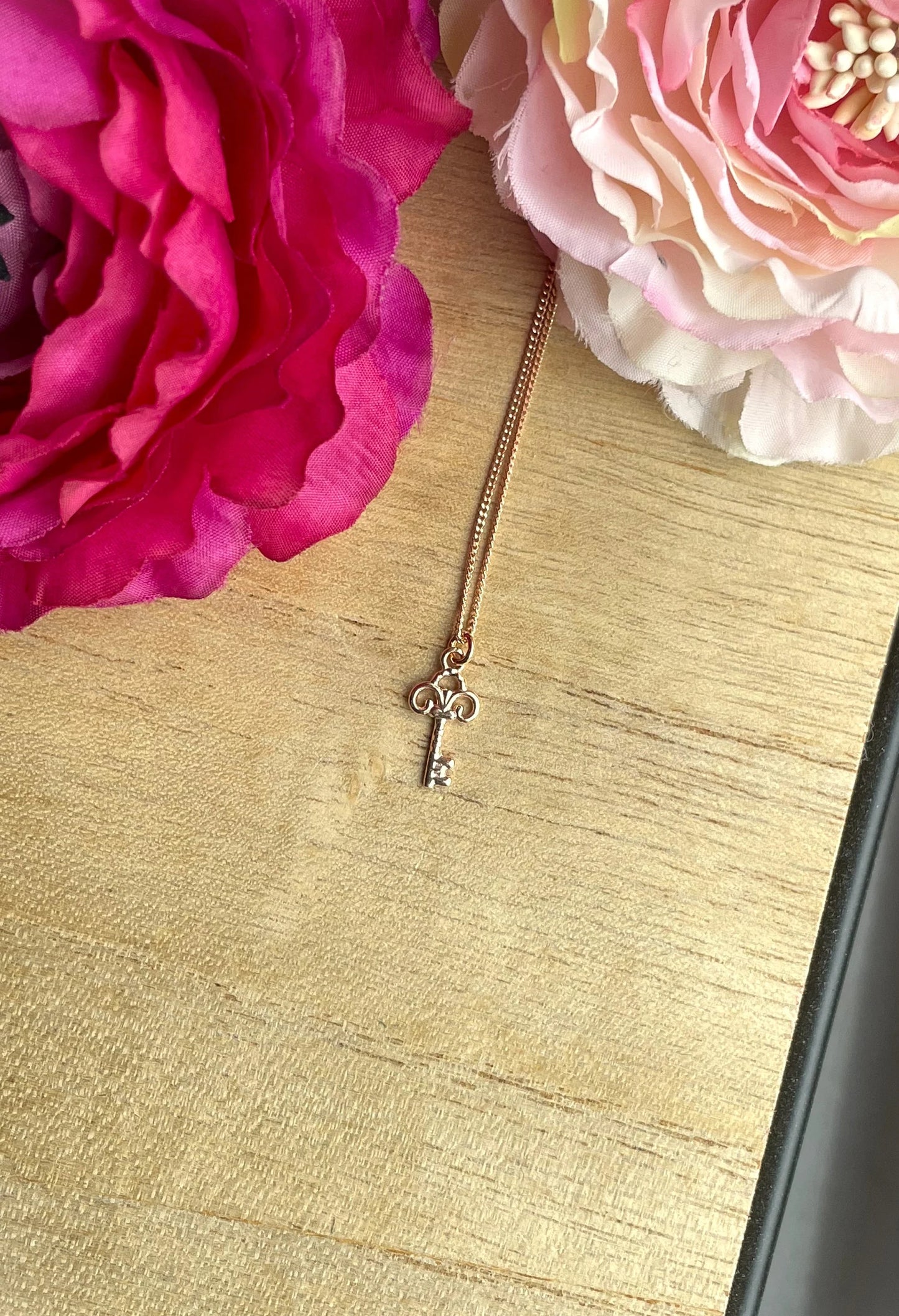925er Kette mit Schlüssel, Schlüsselkette, Filigrane Kette mit Schlüssel