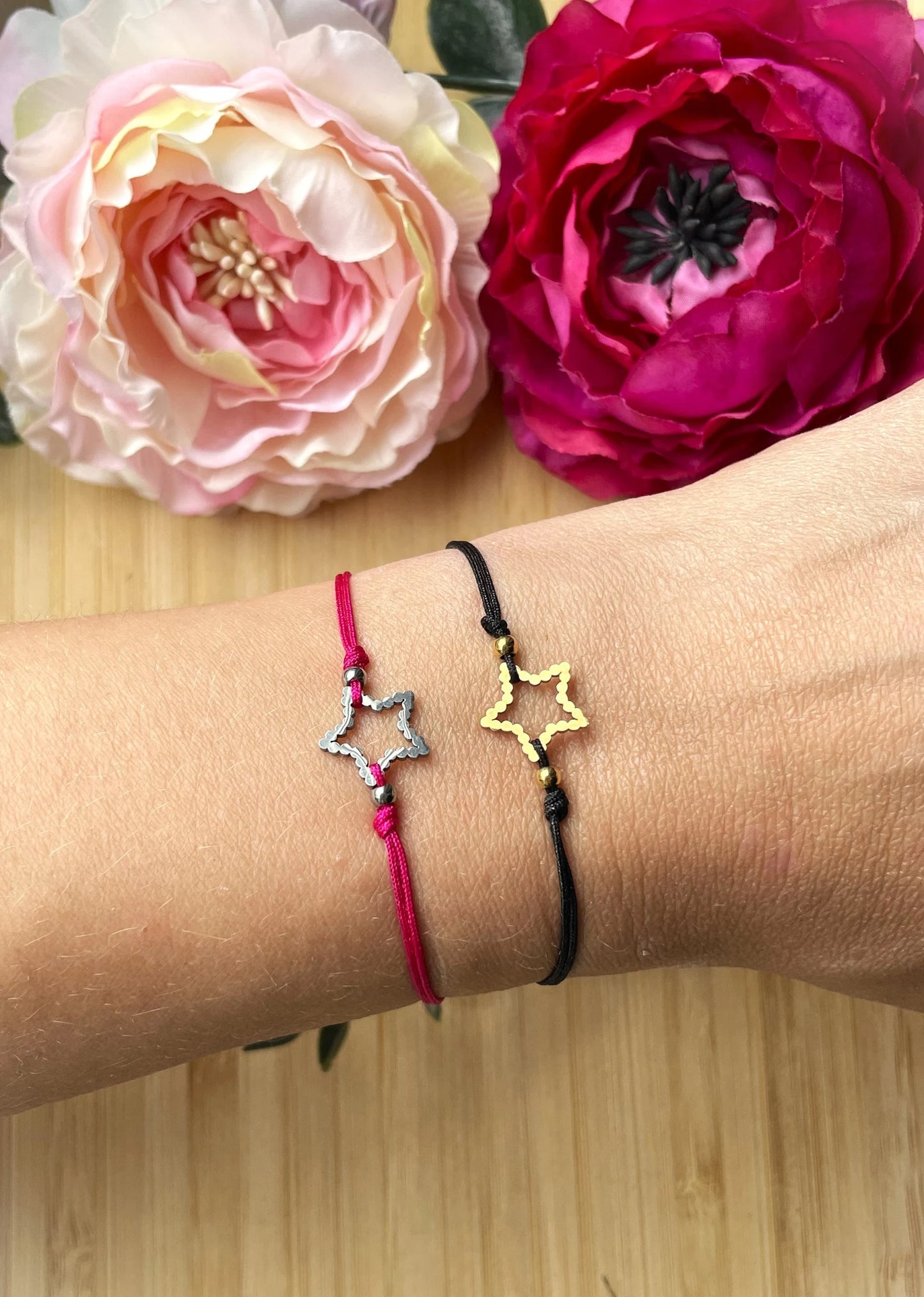 Edelstahl Stern Armband – Verstellbares Armband mit Sternanhänger