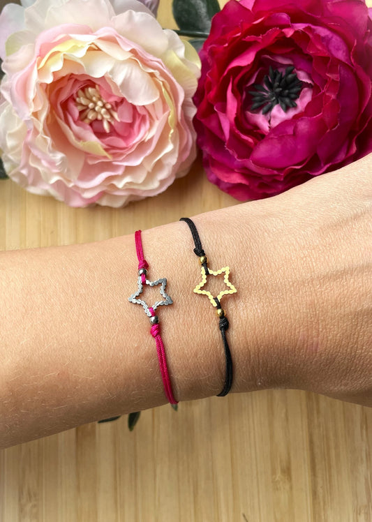 Edelstahl Stern Armband – Verstellbares Armband mit Sternanhänger