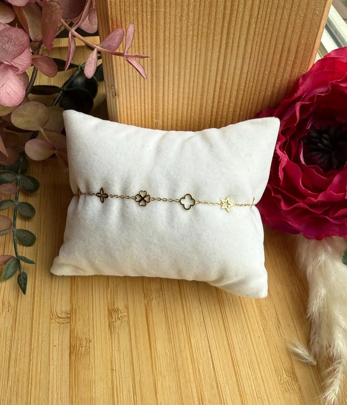 ✨ Edelstahlarmband „Lucky Charms“ – kleine Symbole, große Wirkung