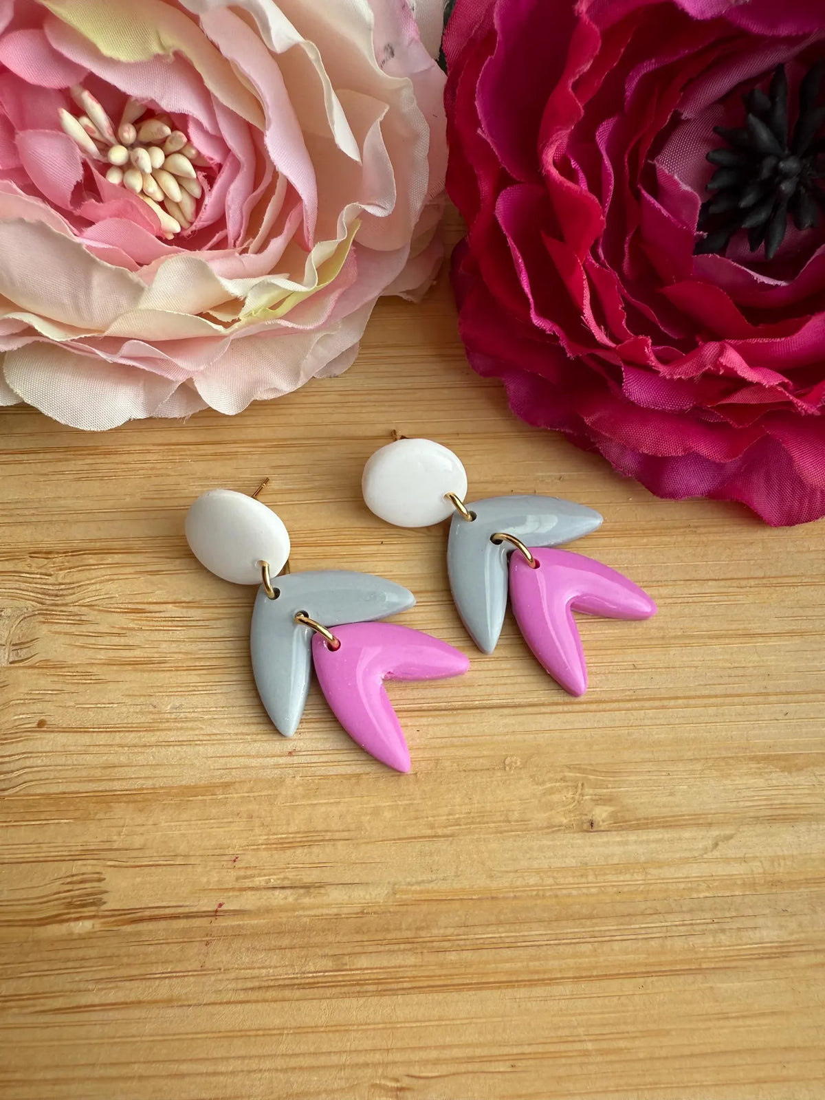 Polymer Clay Ohrringe, Ohrhänger "Sina"