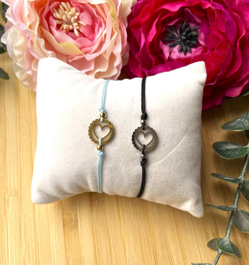 Edelstahl Armband mit Herz - Filigranes Armband