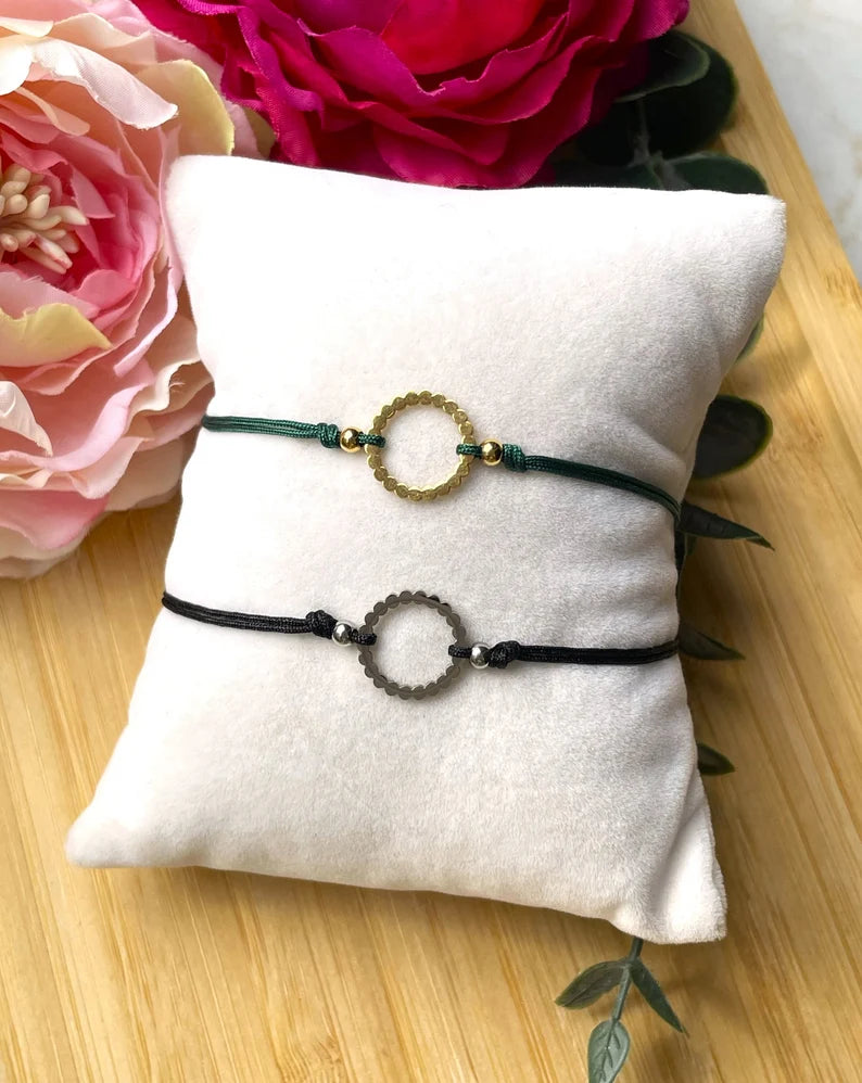 Edelstahl Armband Kreis – Filigranes Damenarmband