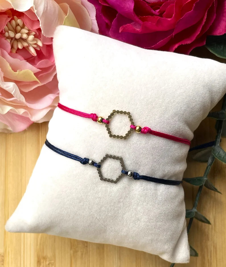 Edelstahl Hexagon Armband – Minimalistischer Armschmuck