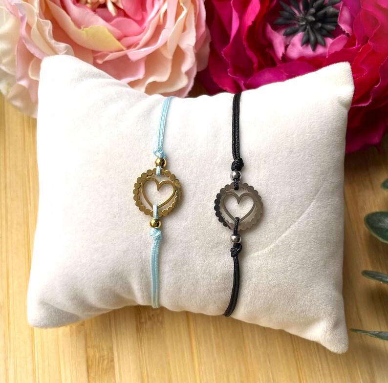 Edelstahl Armband mit Herz - Filigranes Armband