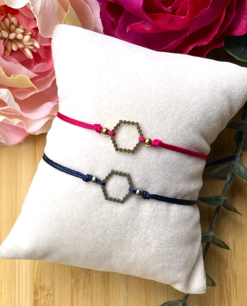 Edelstahl Hexagon Armband – Minimalistischer Armschmuck