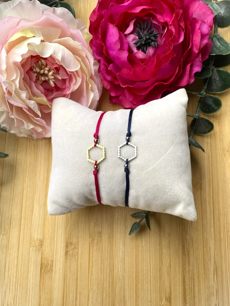 Edelstahl Hexagon Armband – Minimalistischer Armschmuck