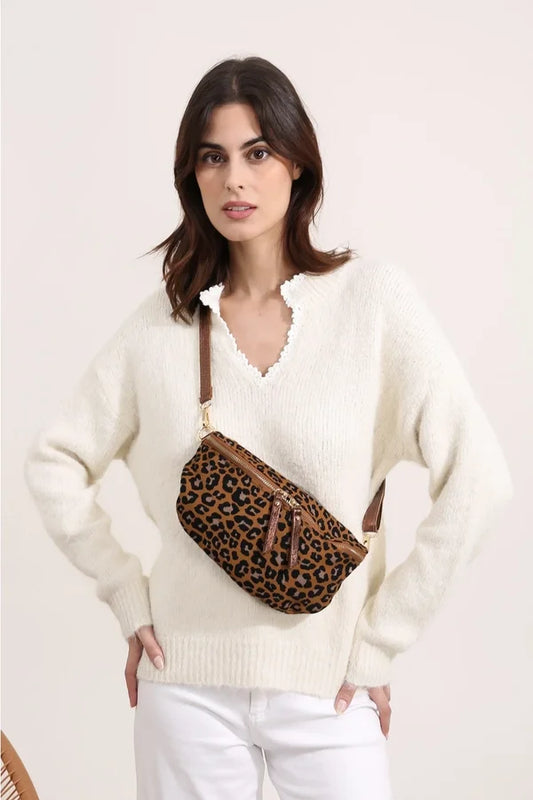 LEOPARD Tasche dunkel