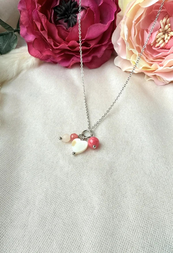 Herz Schmuckset "pink Rosi" aus Edelstahl – zart, romantisch & zeitlos