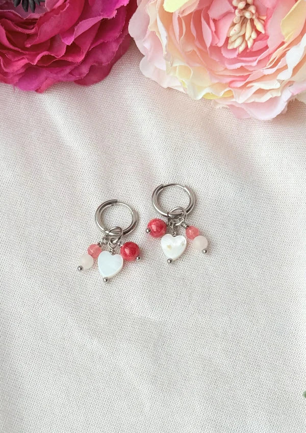 Herz Schmuckset "pink Rosi" aus Edelstahl – zart, romantisch & zeitlos