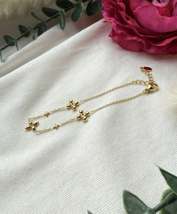 Edelstahlarmband in "Sina" Gold