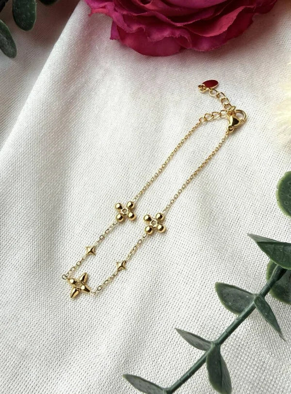 Edelstahlarmband in "Sina" Gold