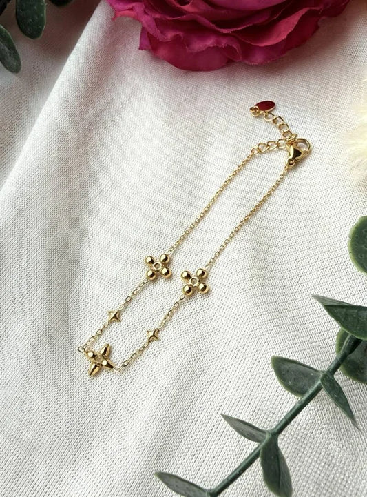 Edelstahlarmband in "Sina" Gold