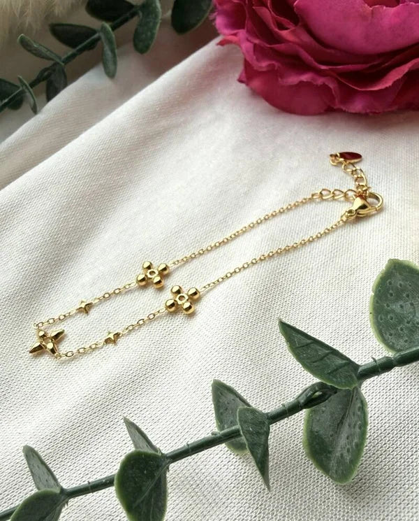 Edelstahlarmband in "Sina" Gold