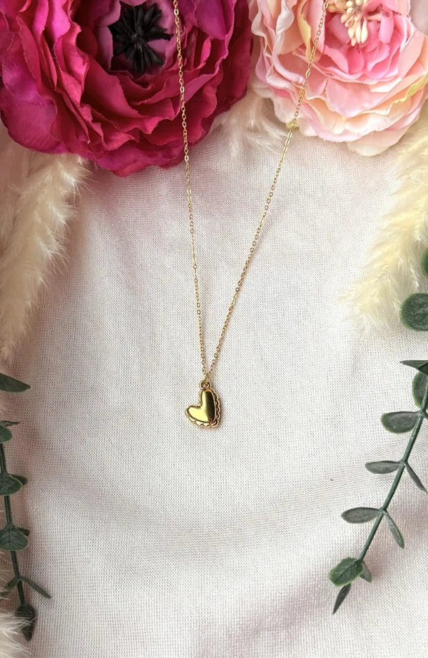Edelstahlkette mit Herzanhänger
