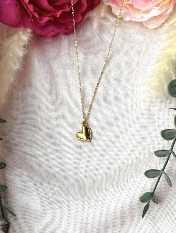 Edelstahlkette mit Herzanhänger