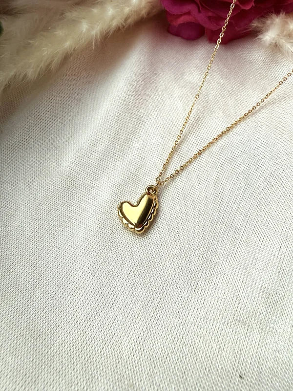 Edelstahlkette mit Herzanhänger