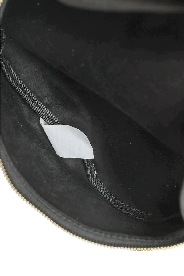 Gürteltasche aus Samtstoff schwarz