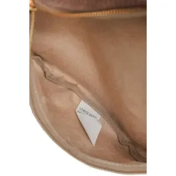 Gürteltasche aus Samtstoff Taube — Taupe